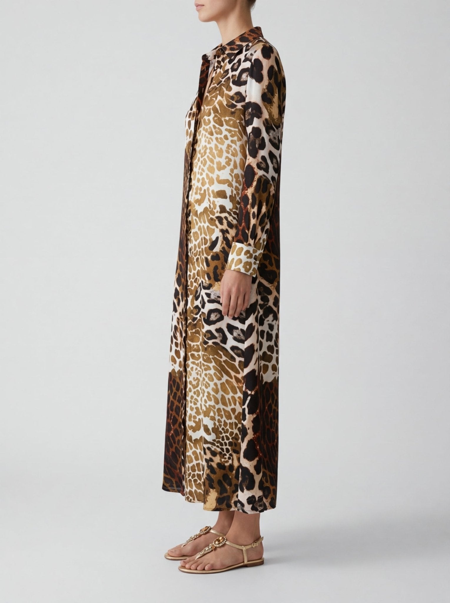 Vestido One Season India Lipari Leopardo