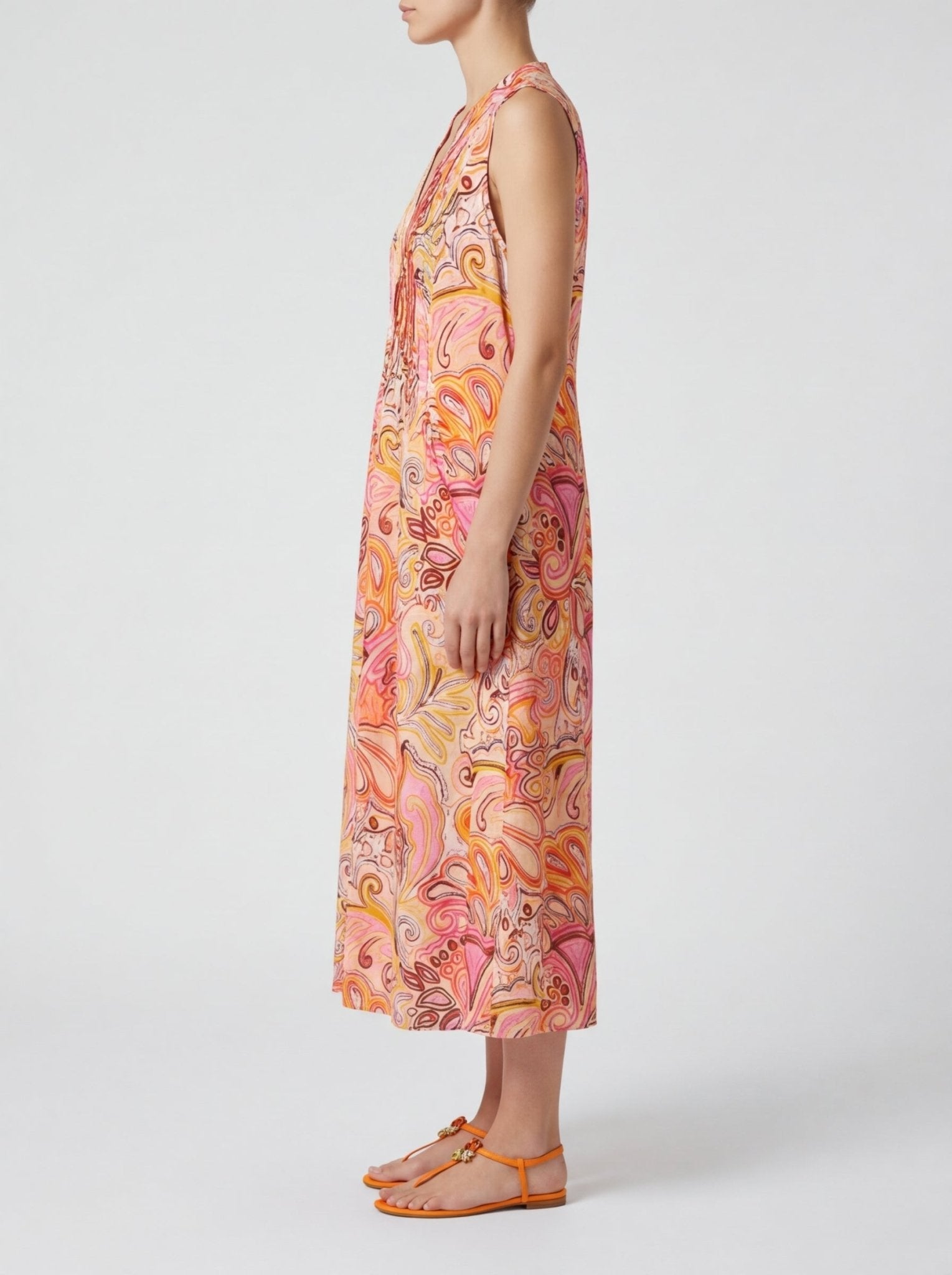 Vestido One Season Tommy Muscat Espiral Rosa