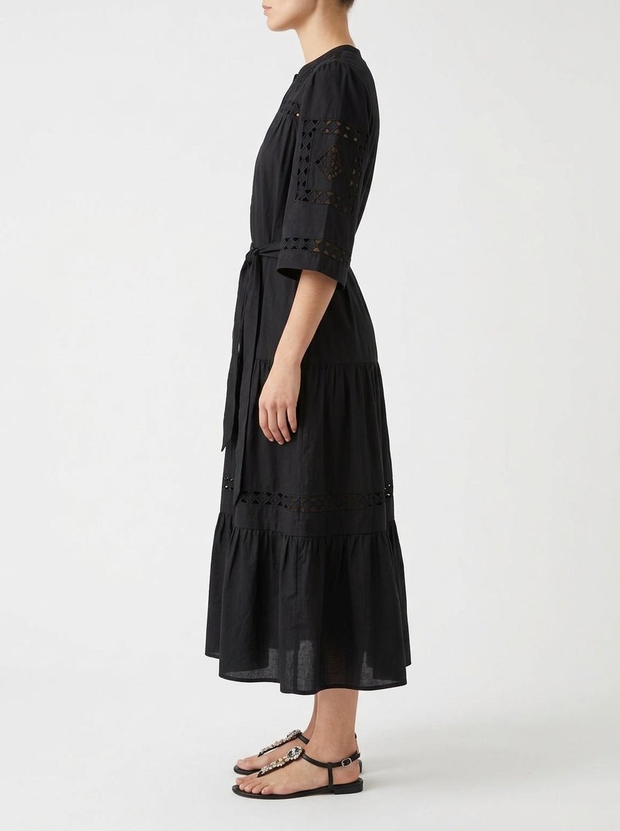 Vestido Rose And Rose Peony Negro