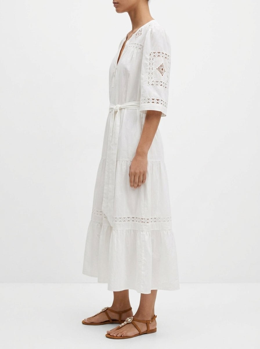 Vestido Rose And Rose Peony Blanco