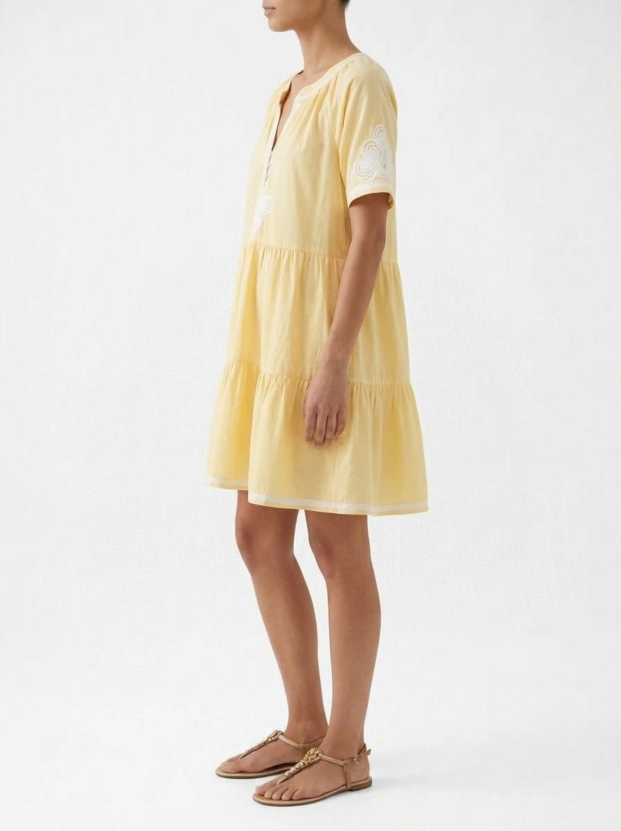 Vestido Rose And Rose Flora Amarillo