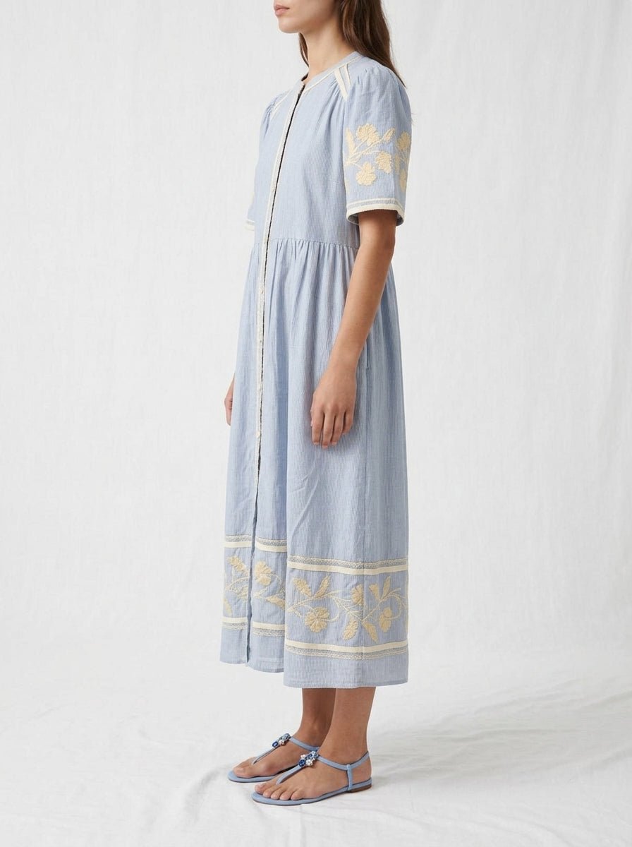 Vestido Rose And Rose Helenium Rayas