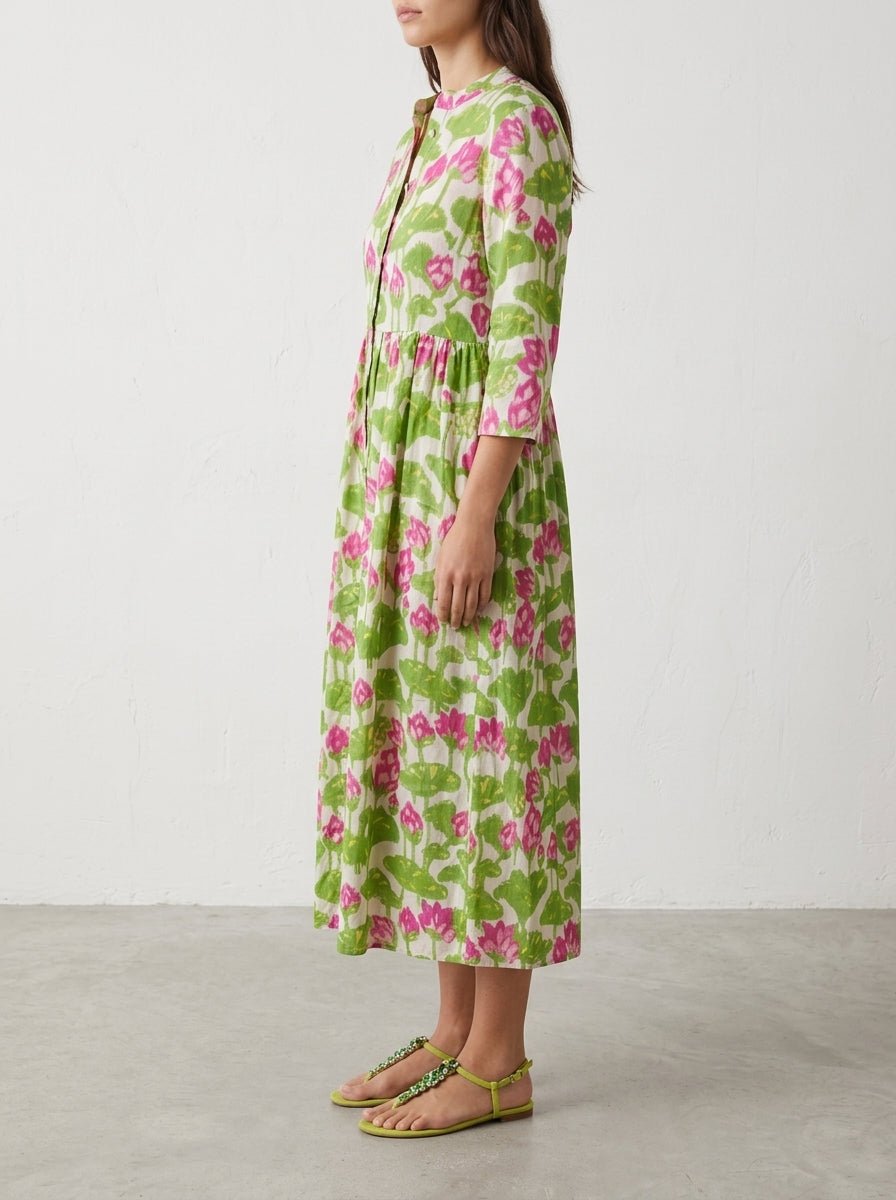 Vestido Xiwikj Flores Rosa