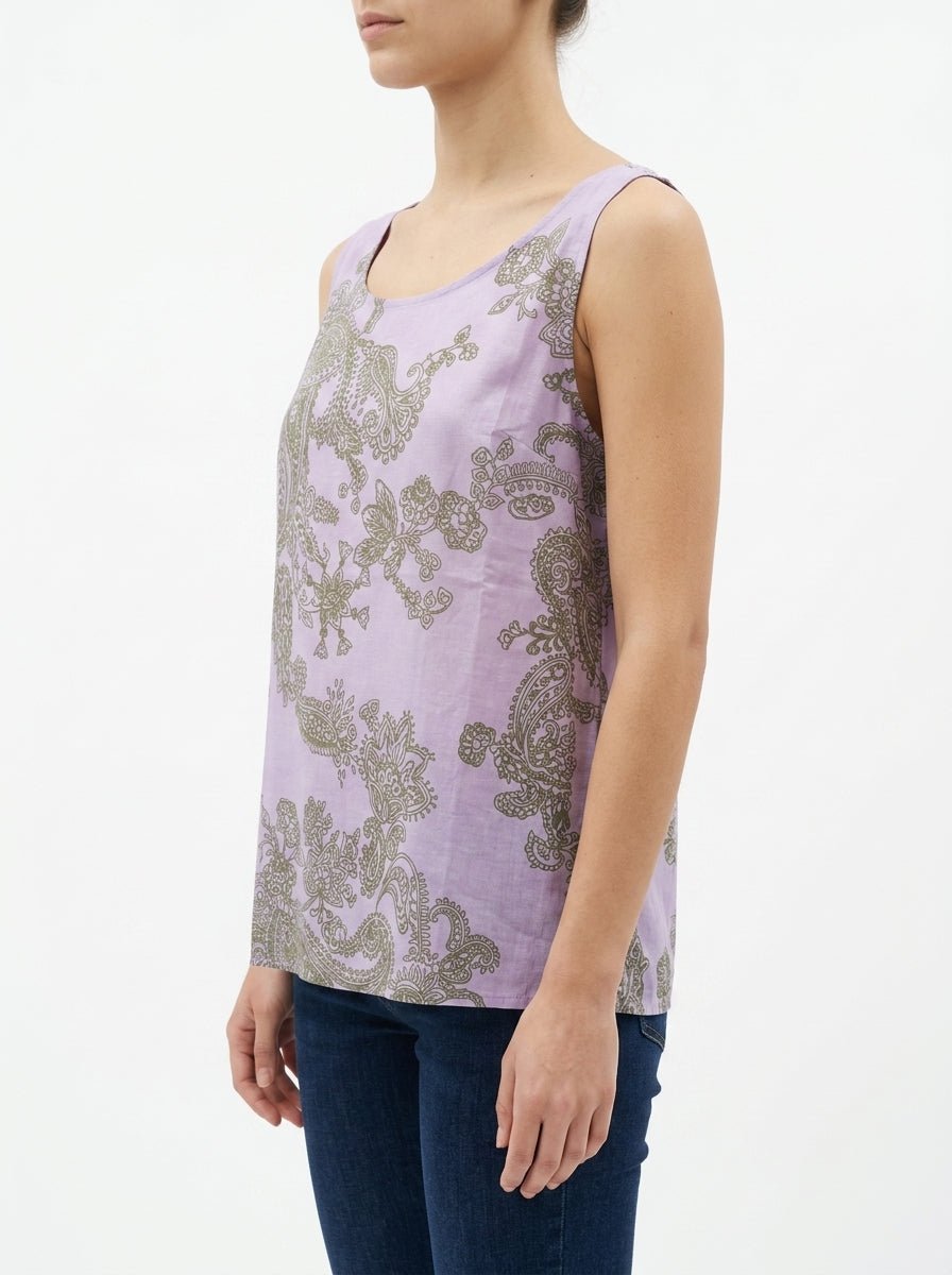 Top Whyci Milano Paisley Lila