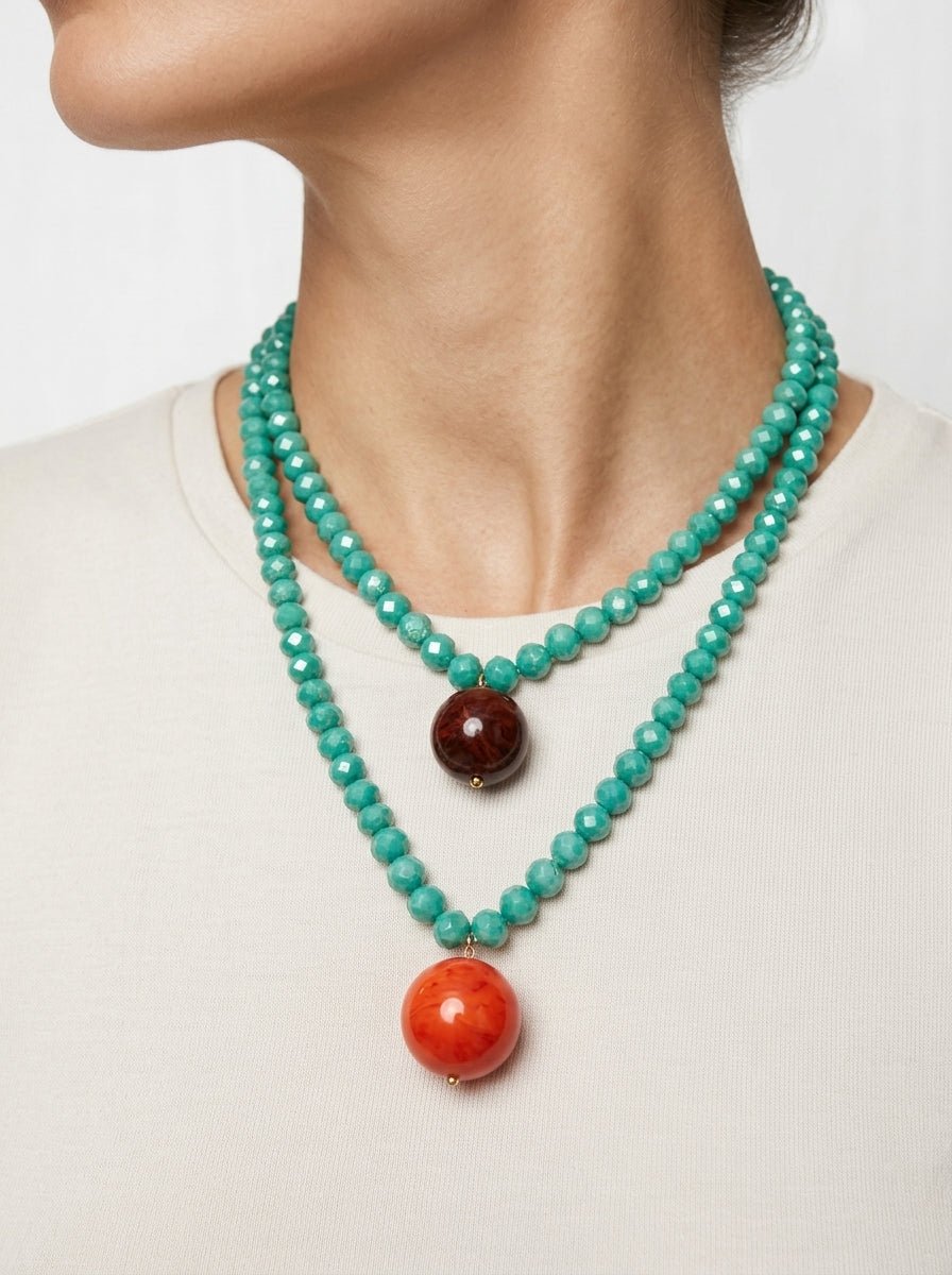 Collana Fabrizio Marcantelli con Perle e 2 Grandi Perle d'Acqua