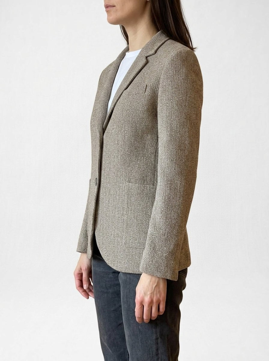Blazer Harris Wharf London Frise Bicolor Topo