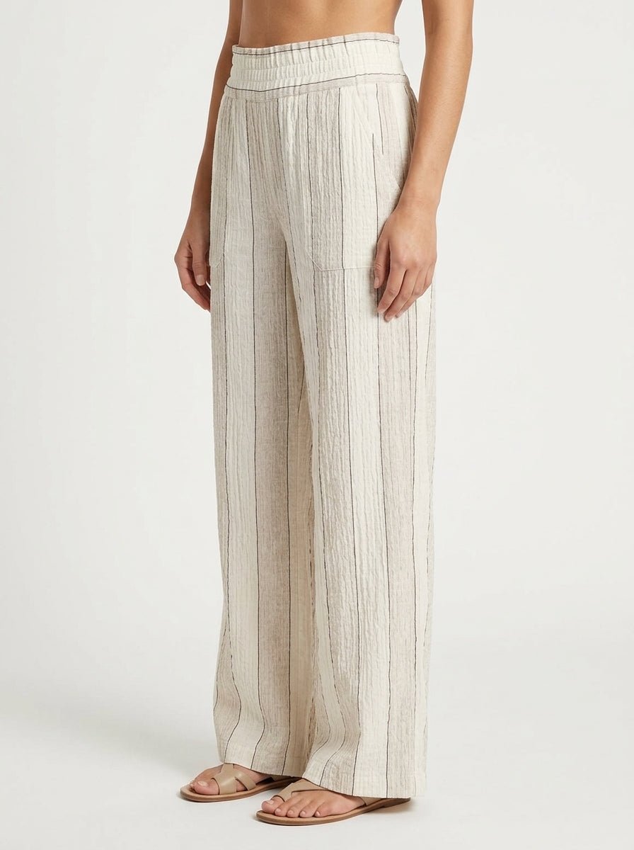 Pantalon large à rayures Agoefilo