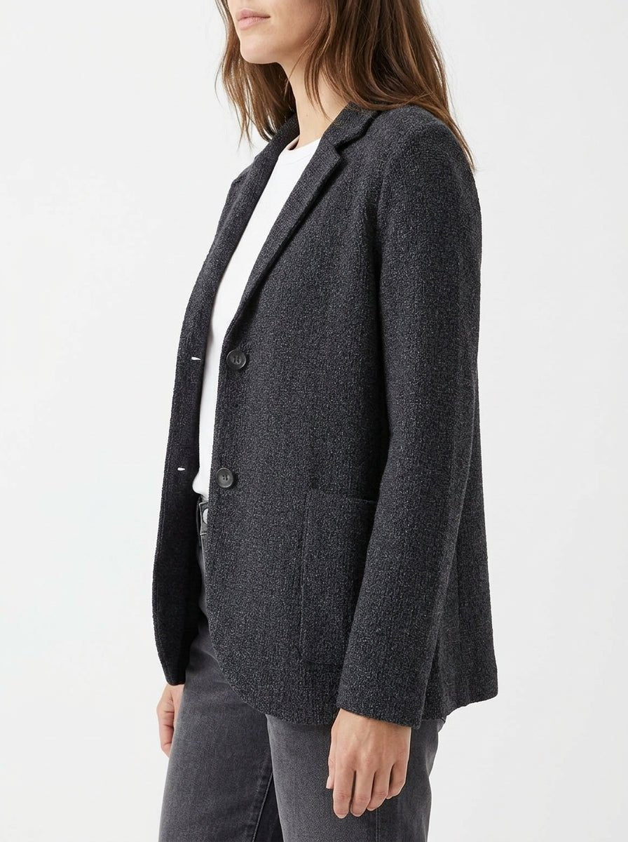 Blazer Harris Wharf London Frise Bicolor Gris