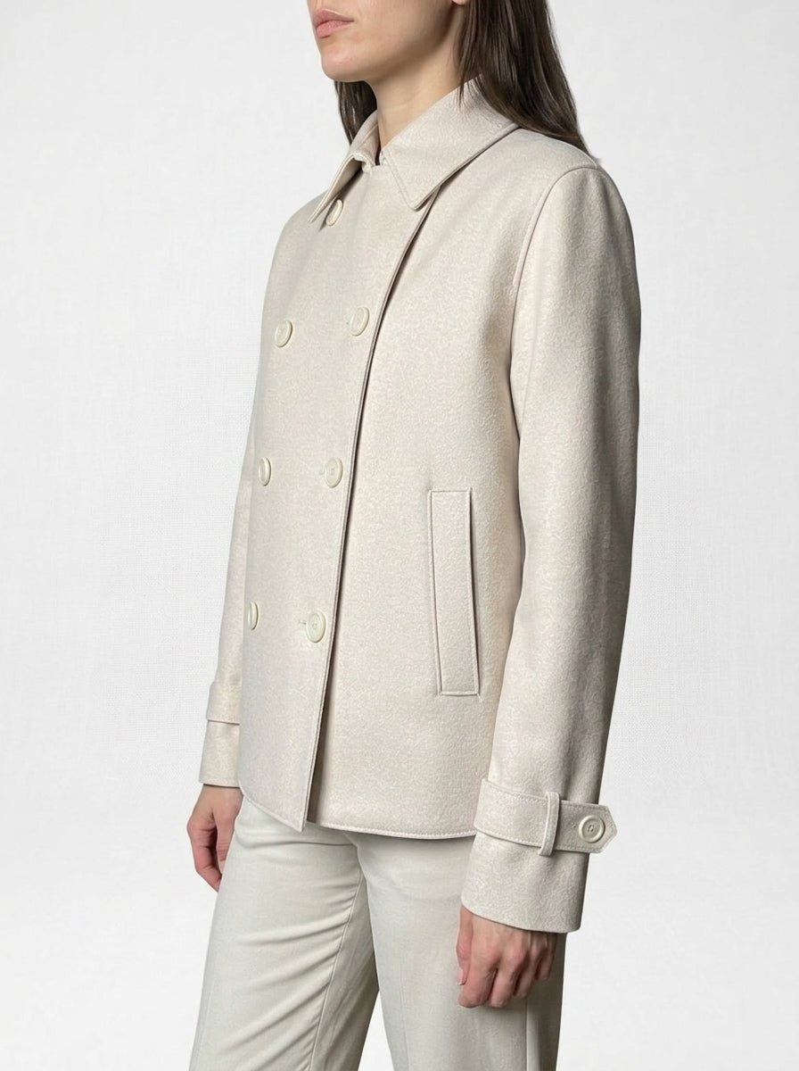 Chaqueta Harris Wharf London Trench Lana Crema