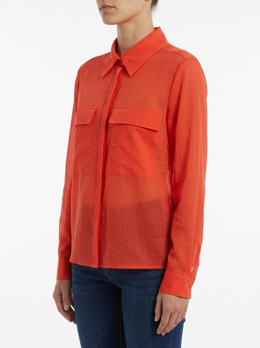 Camisa Justmine Bolsillos Rojo