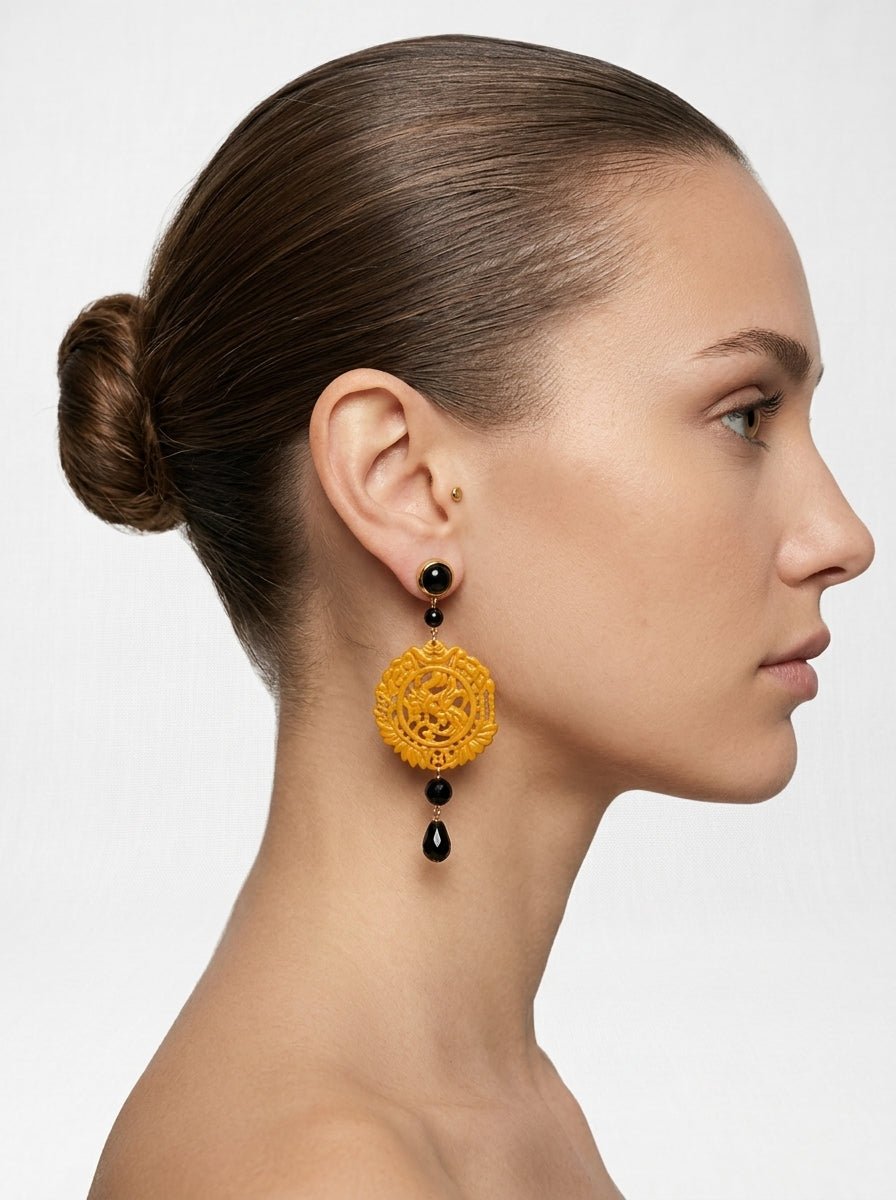 Pendientes Fabrizio Marcantelli Mandala Pequeño Dorado
