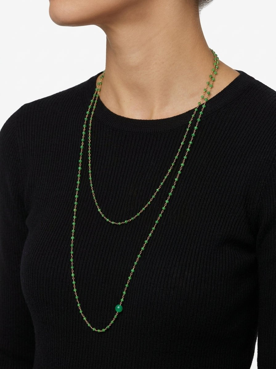 Collana Fabrizio Marcantelli Fine Volto Verde