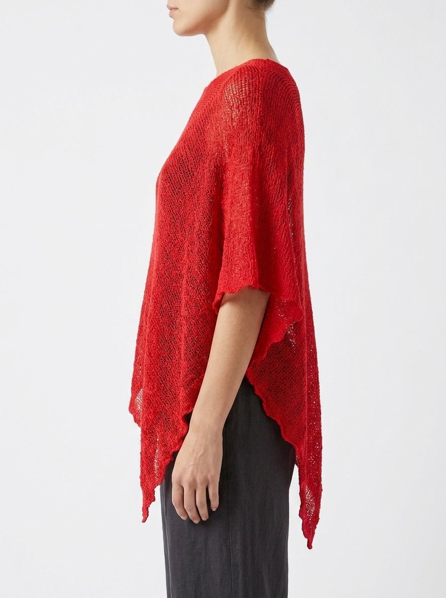 Poncho Il Baco Da Seta Rouge