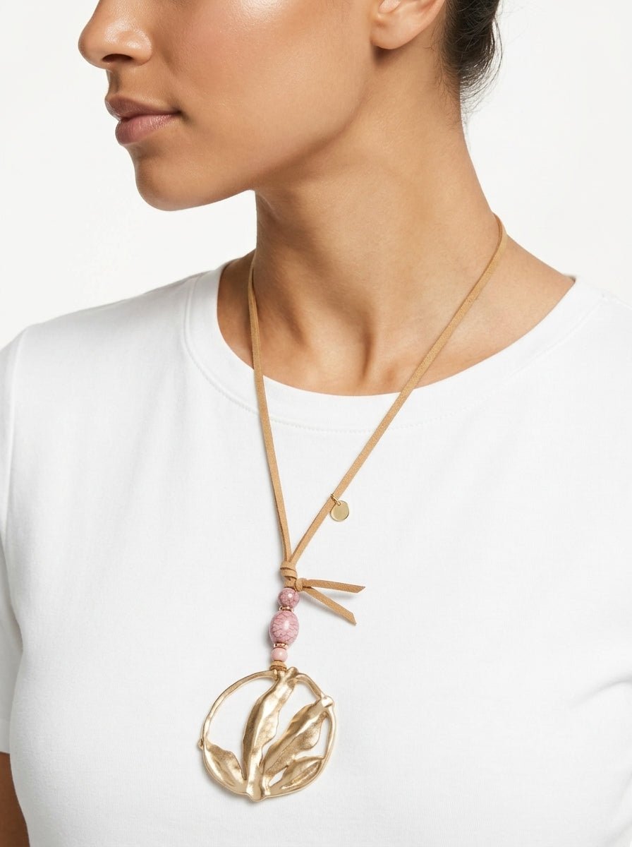 Collana lunga oro Malva Piedras