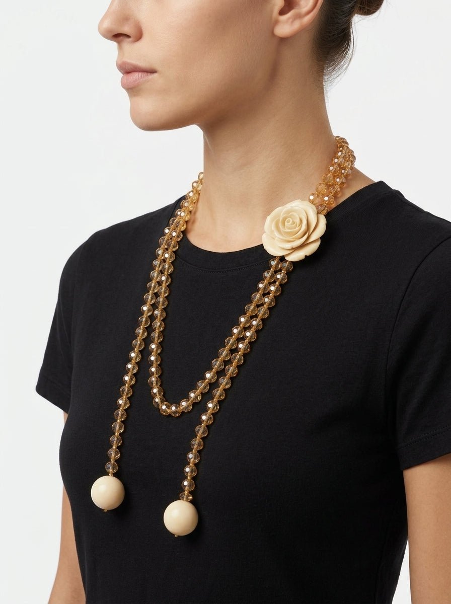 Collar Fabrizio Marcantelli Flor Crudo