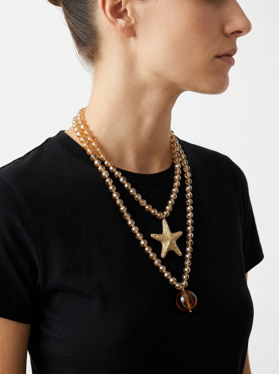 Collar Fabrizio Marcantelli Estrella del Mar Pequeña Dorada