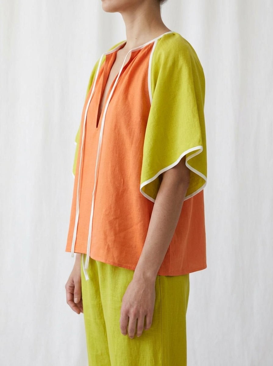 Blouse Noeuds Bicolore Mapoésie