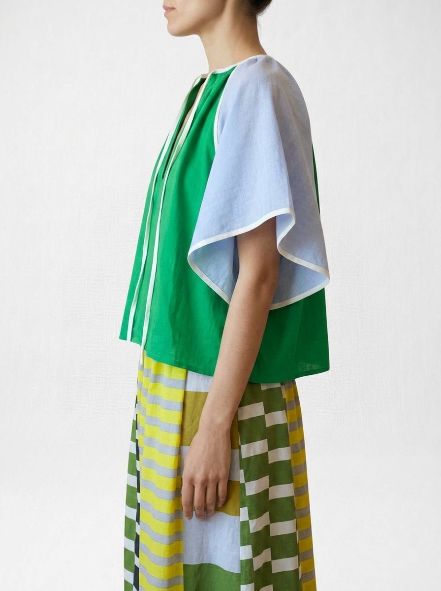 Blouse Noeuds Bicolore Mapoésie