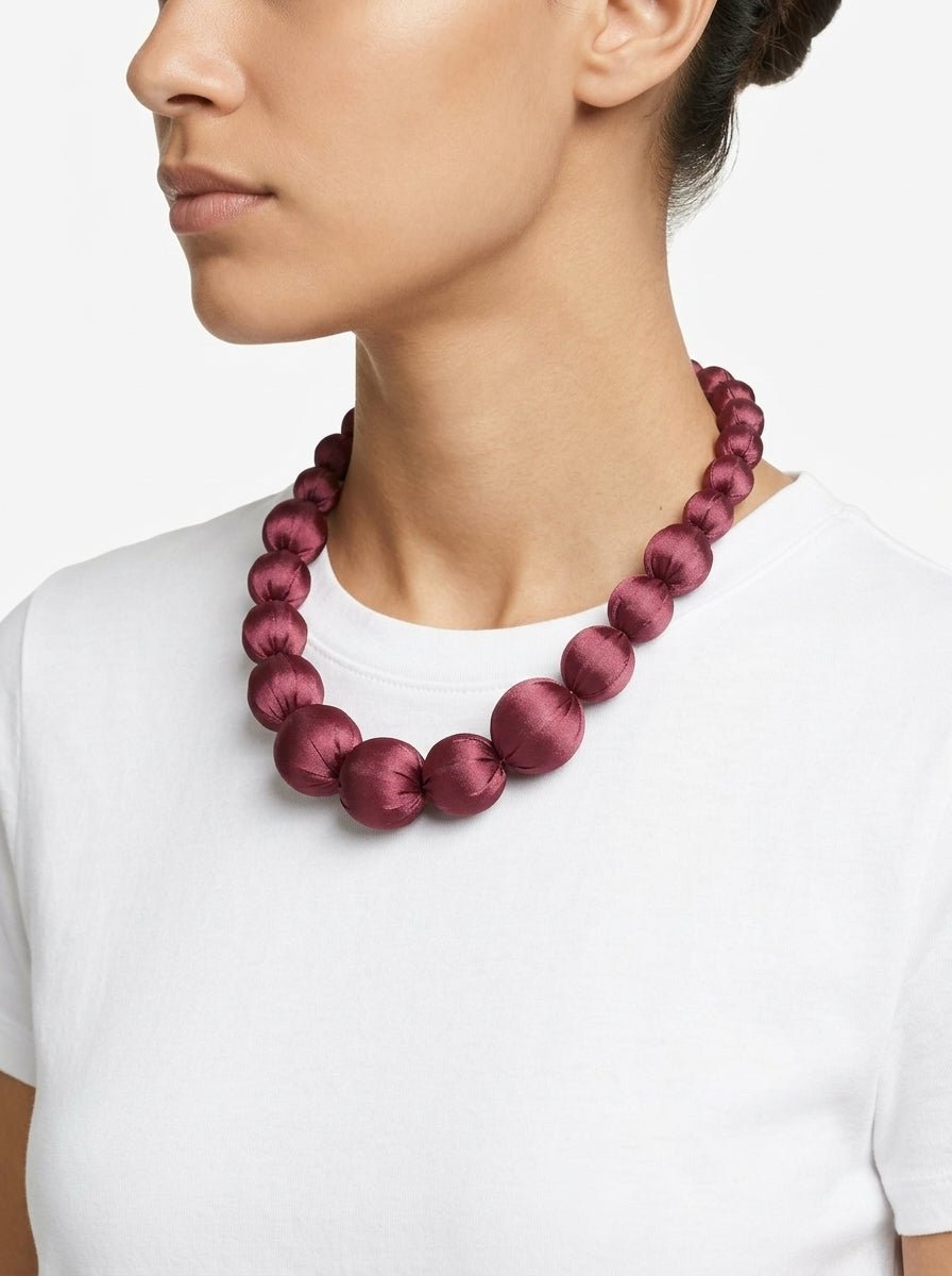 Collar Il Baco Da Seta Lonh Malva