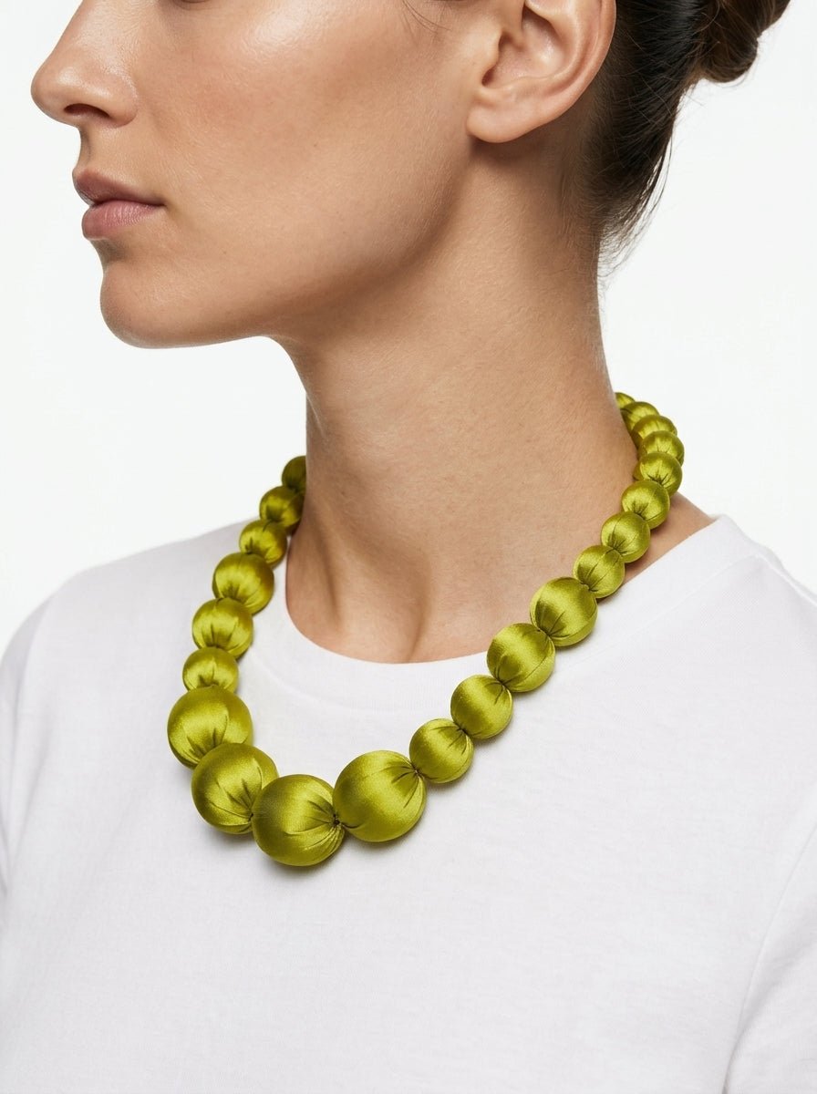 Collar Il Baco Da Seta Lonh Pistacho