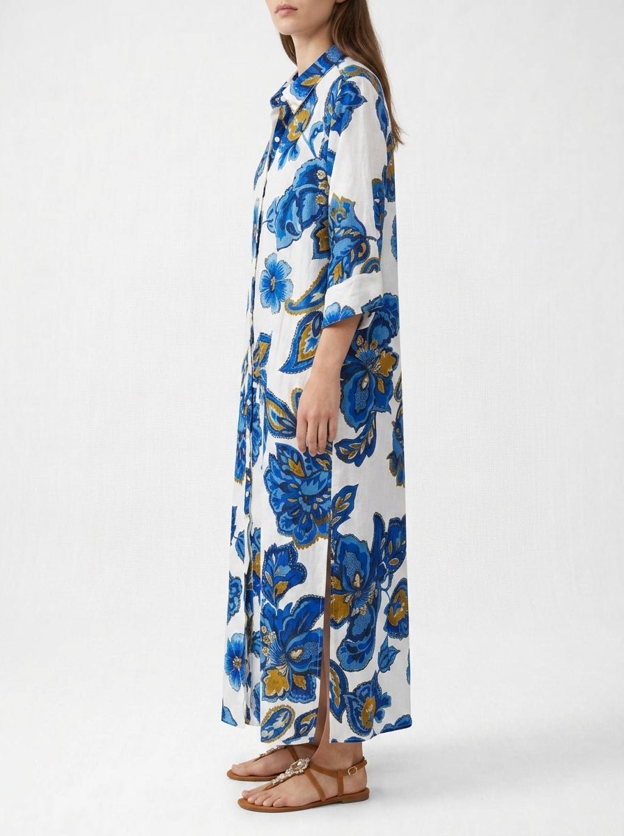 Vestido One Season Daisy Broome Azul Flores