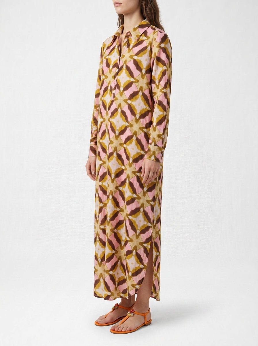 Vestido One Season Long Gilli Tobago Rosa