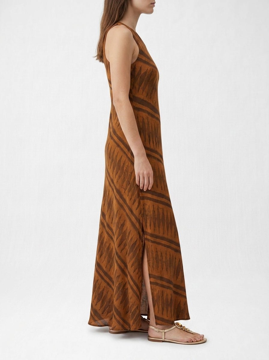 Vestido Alekai Giza Red Earth Zebra