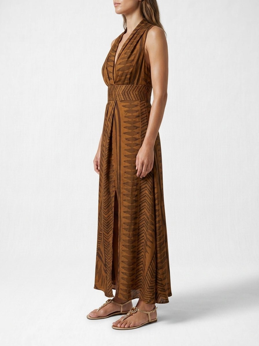 Alekai Giza Red Earth Zebra Kimono