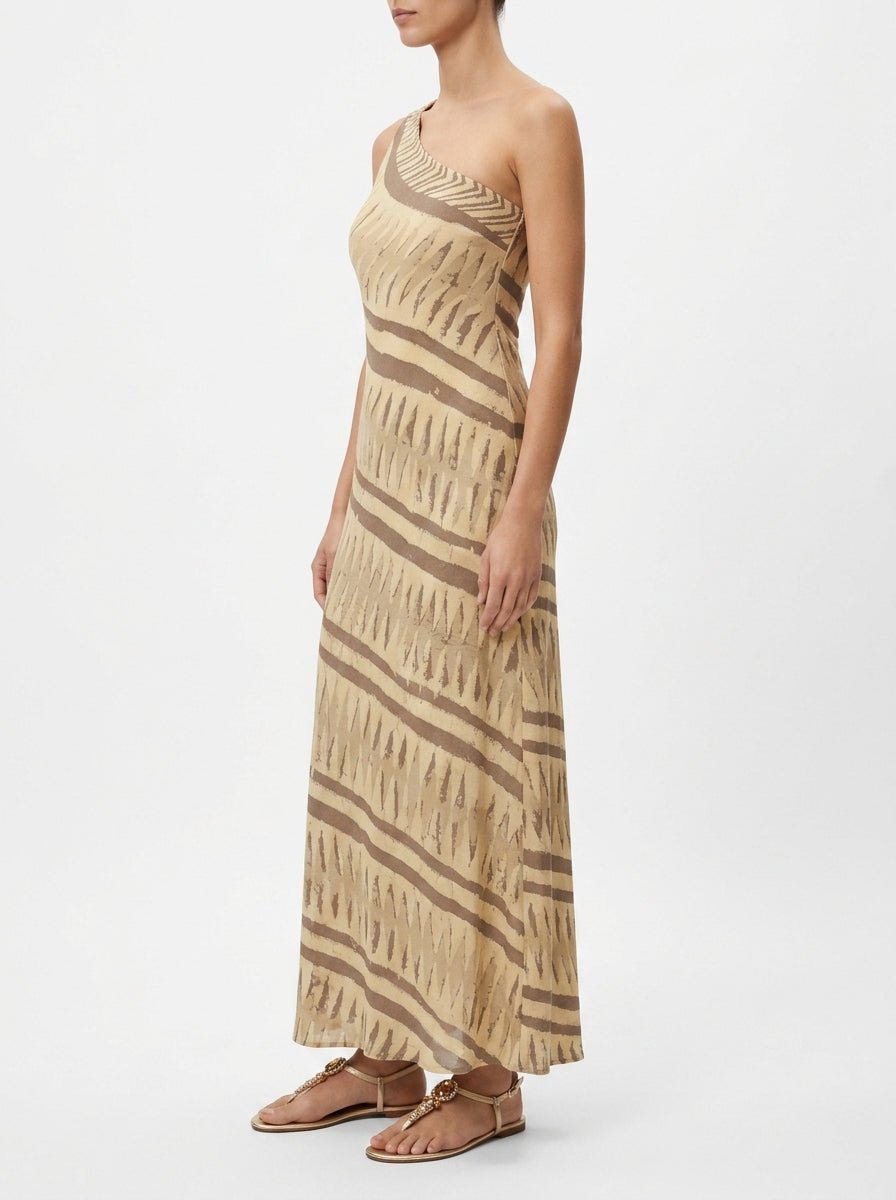 Alekai Giza Zebra Red Earth Dress