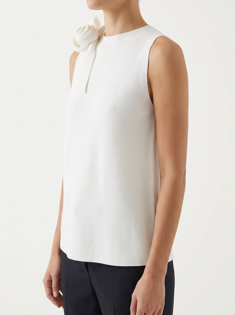 Conti Light Flower Knit Top