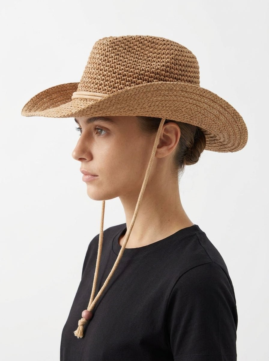 cappello Il Baco Da Seta Beige occidentale