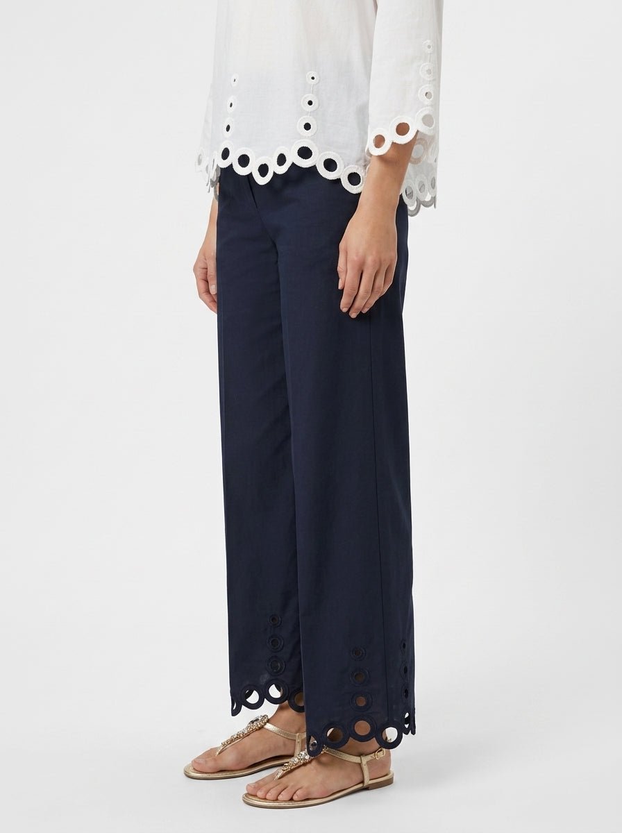 Pantaloni larghi traforati Whyci Milano