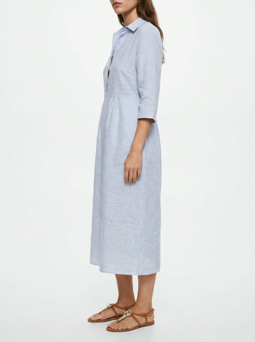 Robe en lin rayé Whyci Milano