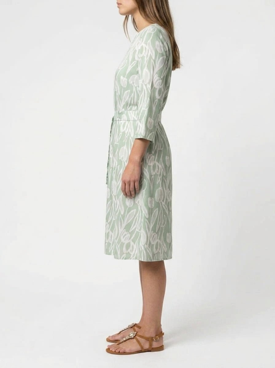 Whyci Milano - Robe à imprimé tulipes