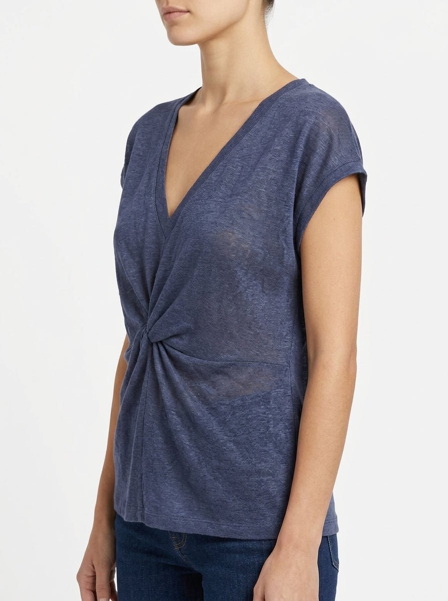 T-shirt Niu Drape blu navy
