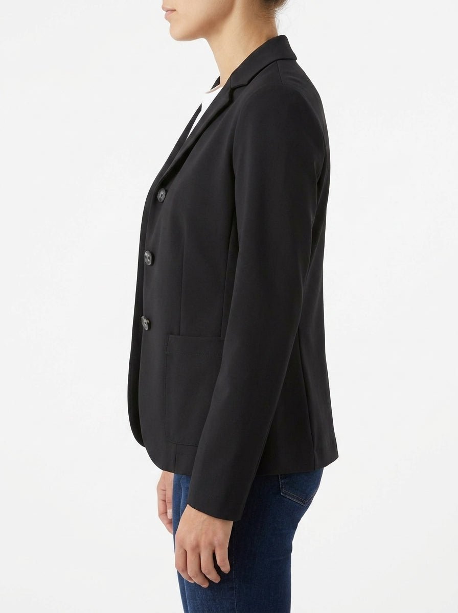 Harris Whar London Fitted Crepe Black Blazer