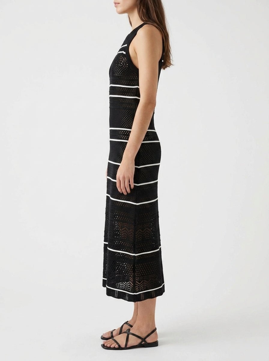Openwork Sleeveless Paisie Dress