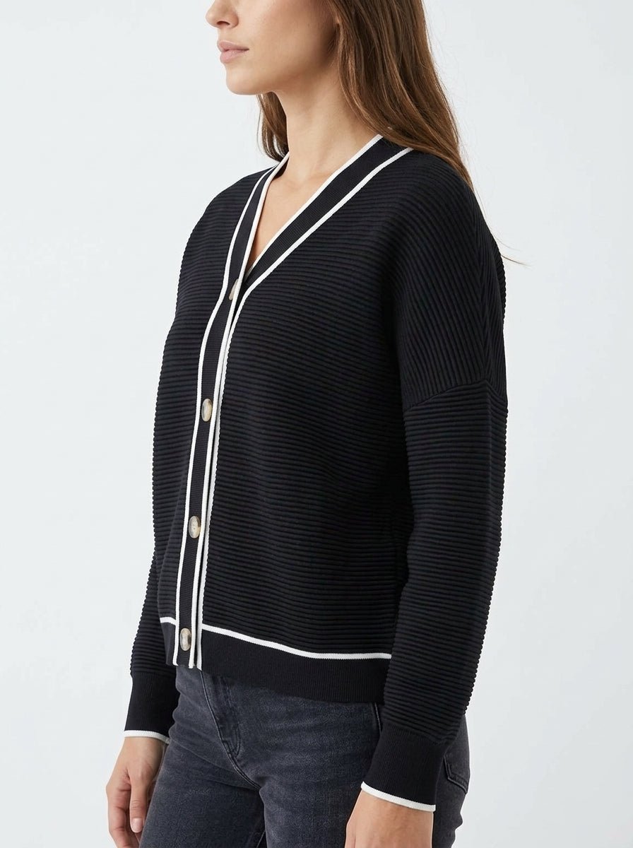 Paisie Canale Bicolor Cardigan