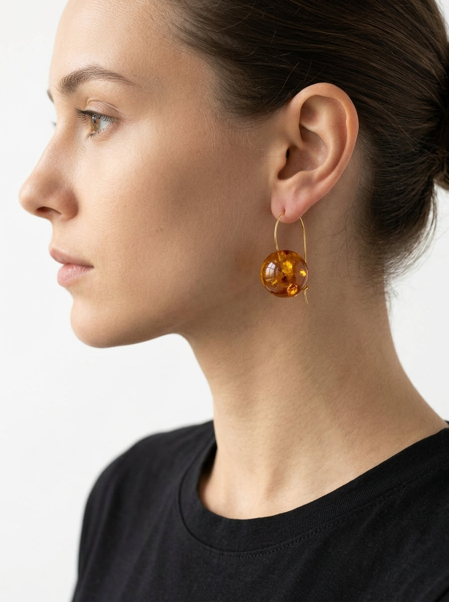Pendientes Fabrizio Marcantelli Bola Miel