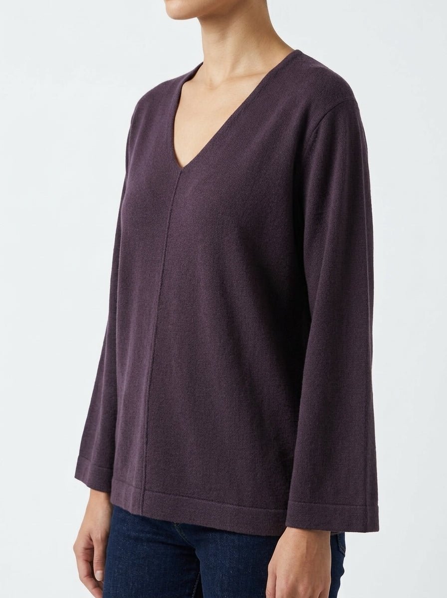 V-Neck Floor Sweater