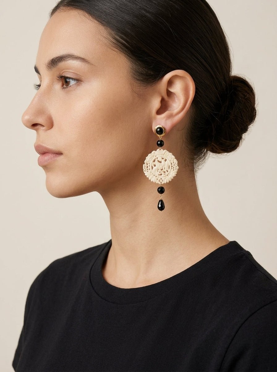 Pendientes Fabrizio Marcantelli Mandala Pequeño Crudo