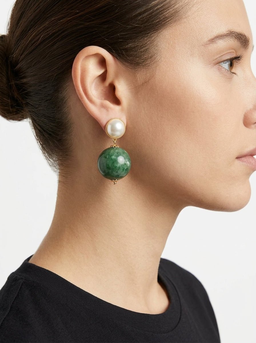 Pendientes Fabrizio Marcantelli Bola Verde P