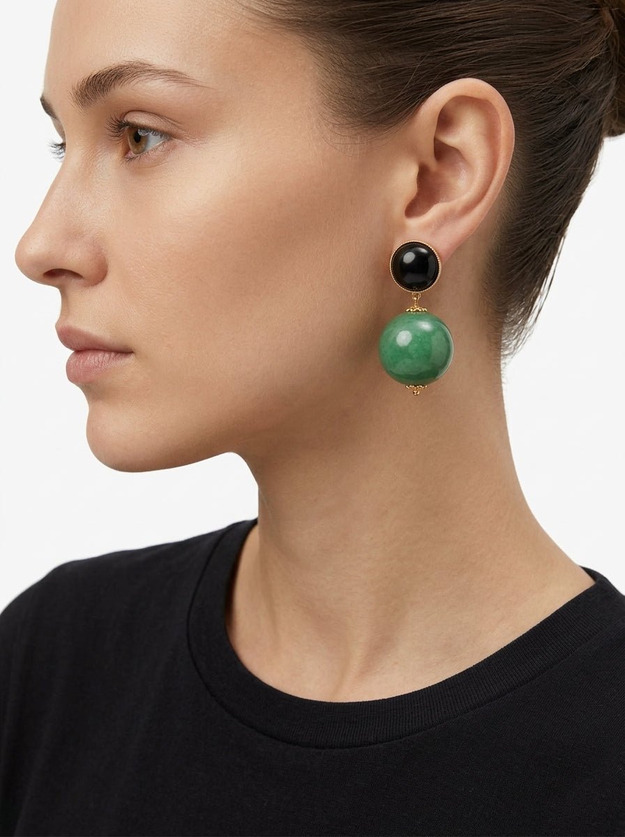 Pendientes Fabrizio Marcantelli Bola Verde