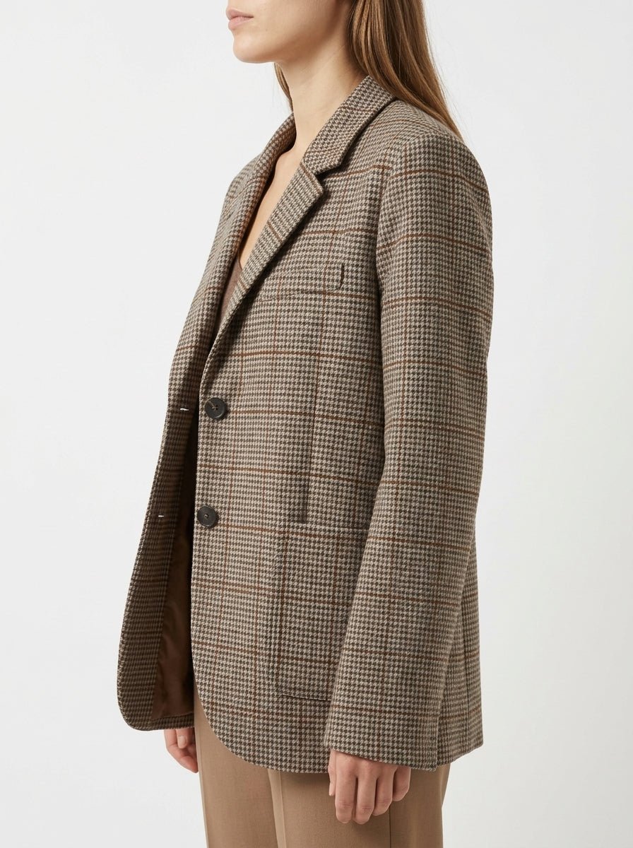 Blazer Harris Wharf London Loro Piana Pied de Poule Topo