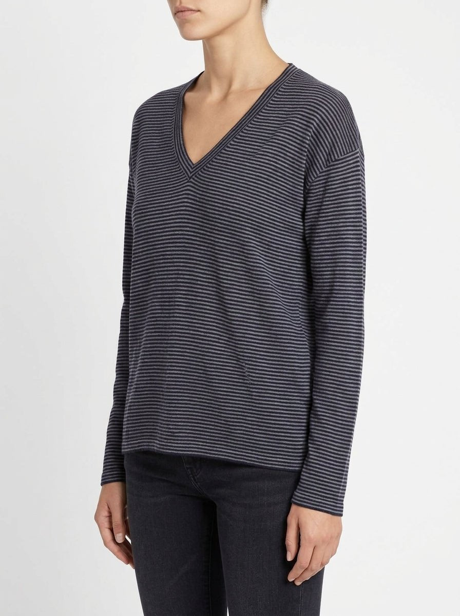 Camiseta Universel Pico Rayas Marino