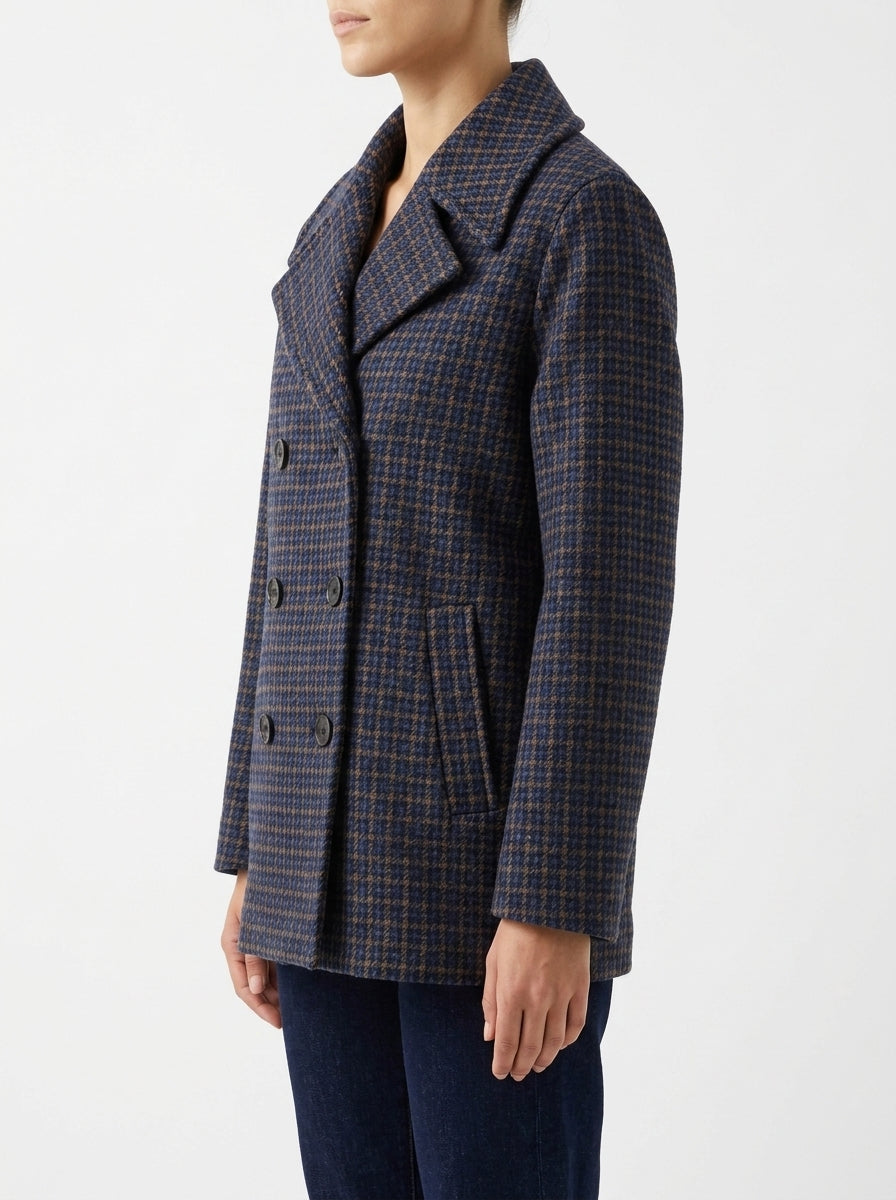 Chaqueton Goodmatch Pata de Gallo Azul