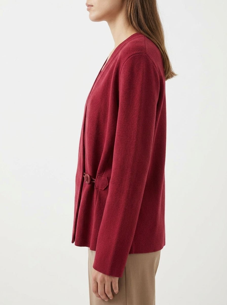 Chaqueta NIU Boton Granate