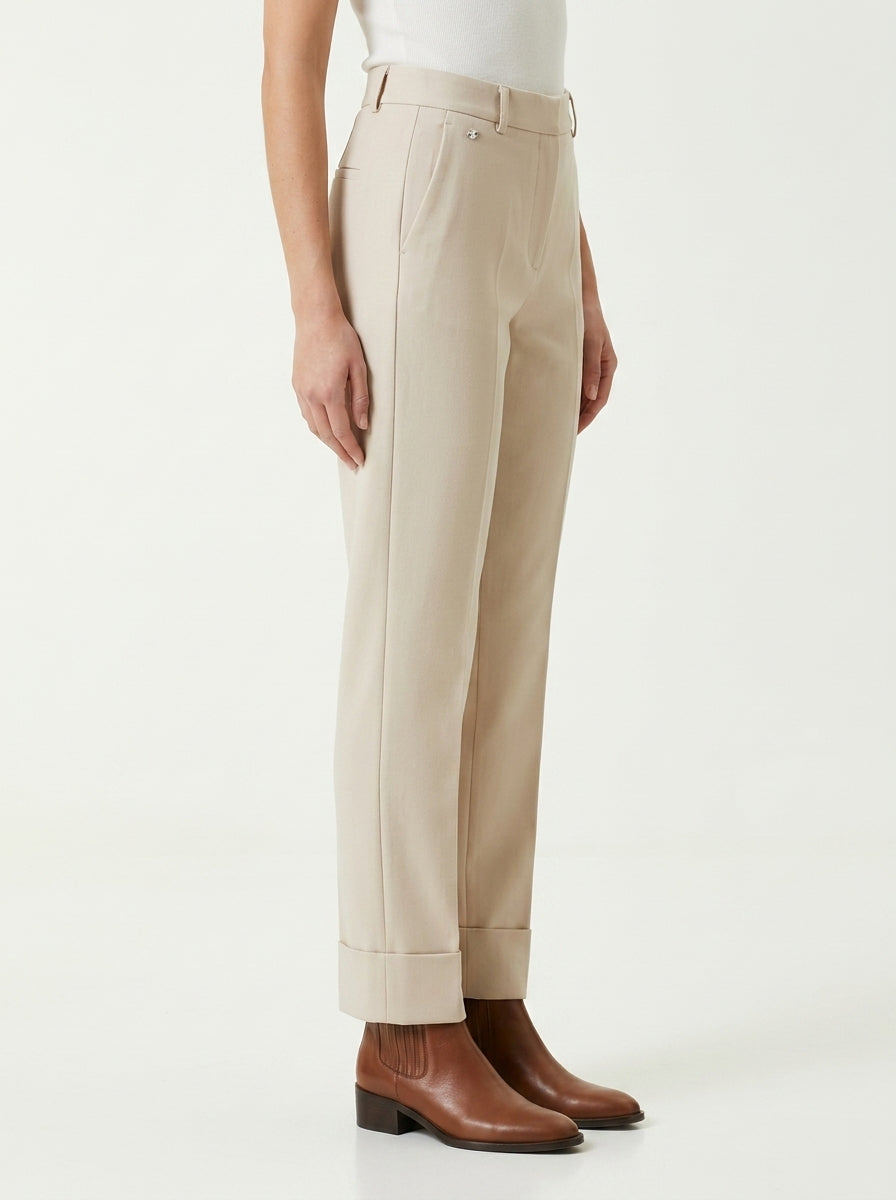 Pantalon Ragno Slim Straight Crudo
