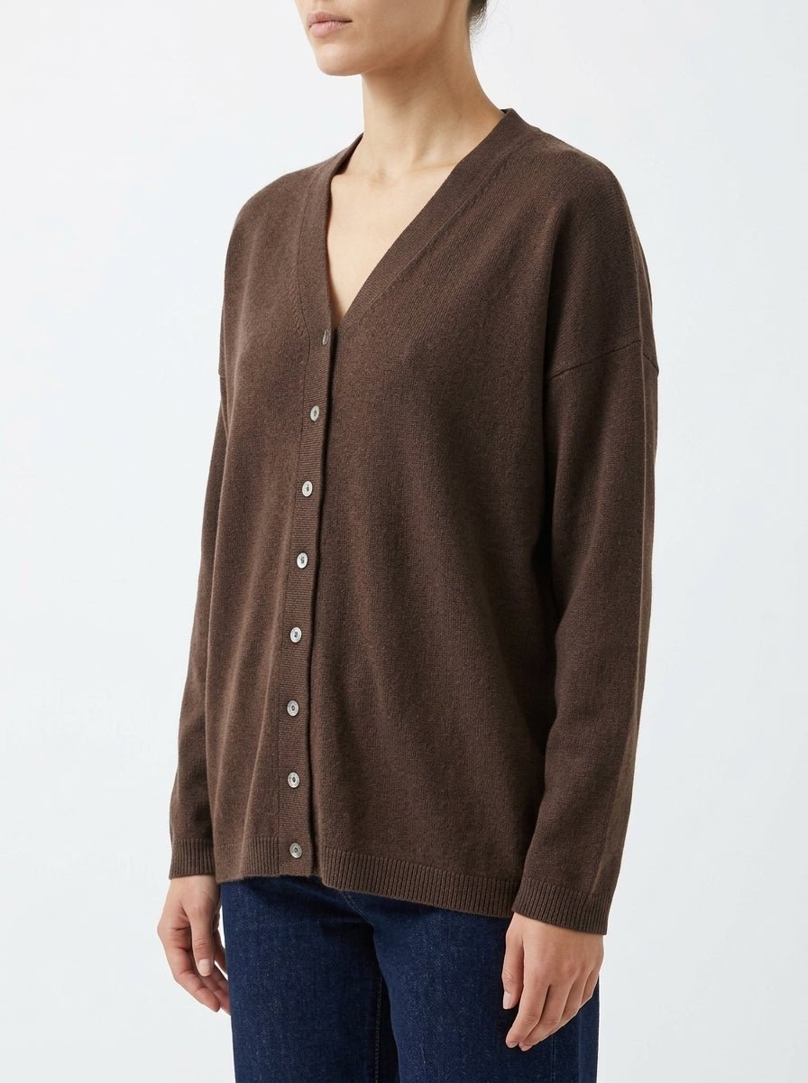 Cardigan Alessandro Aste Zaza Marrone
