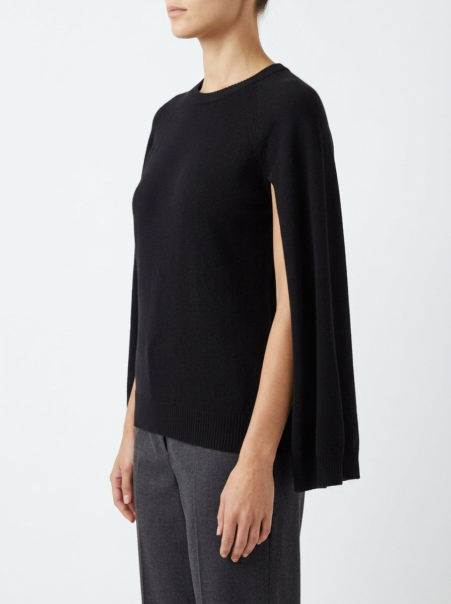 Poncho leggero Conti Malika nero